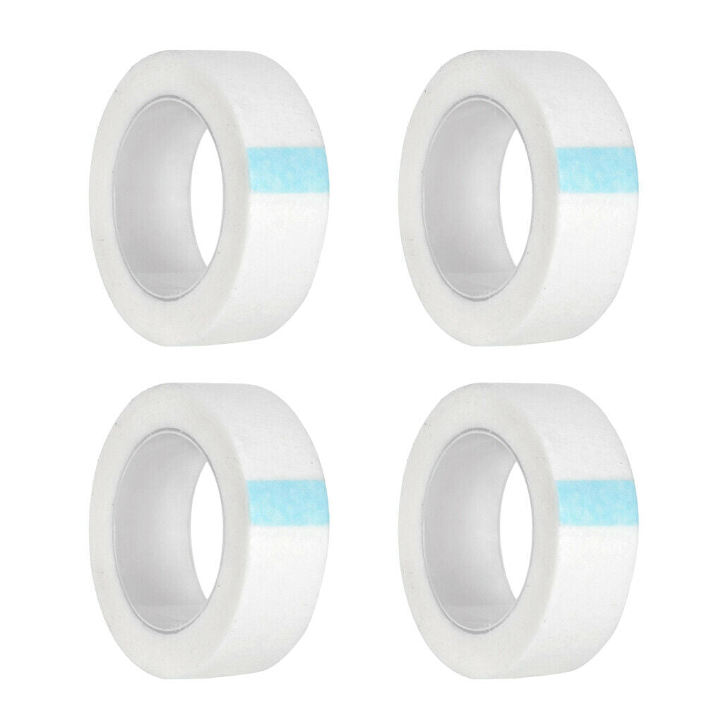 4 lot White Lint Free Adhesive Eyelash Tape for Lash Curling Microblading