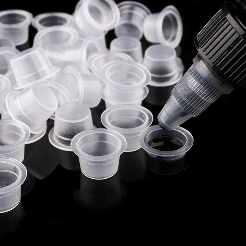 500pcs Tattoo Ink Cups Professional Tattoo Supplies Transparent Pigment CupsBDA