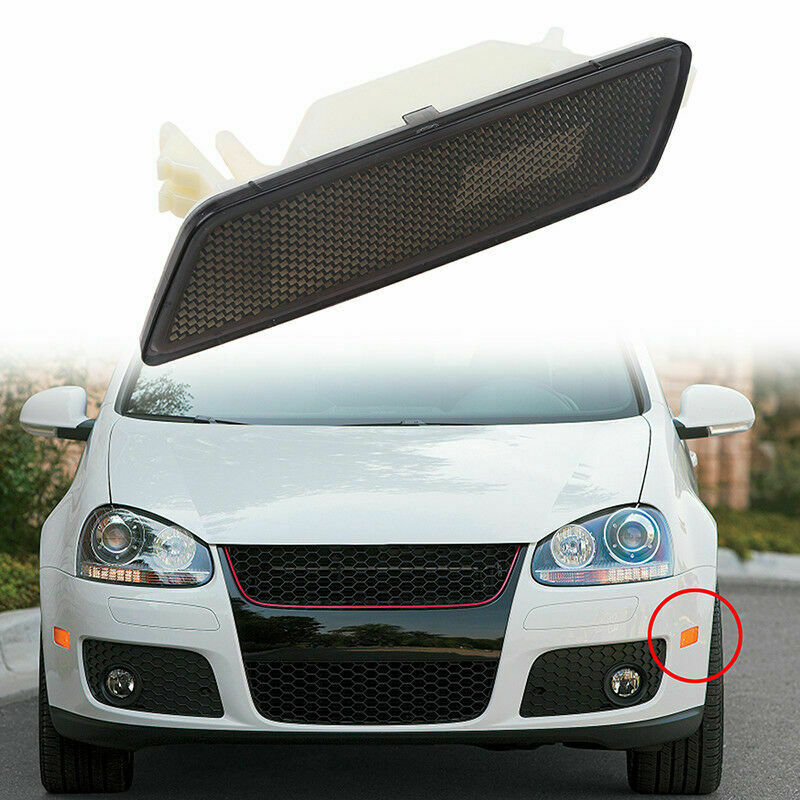 For 05-09 VW GTI JETTA RABBIT MK5 Bumper Side Marker Light Lamps Grey Lens Left