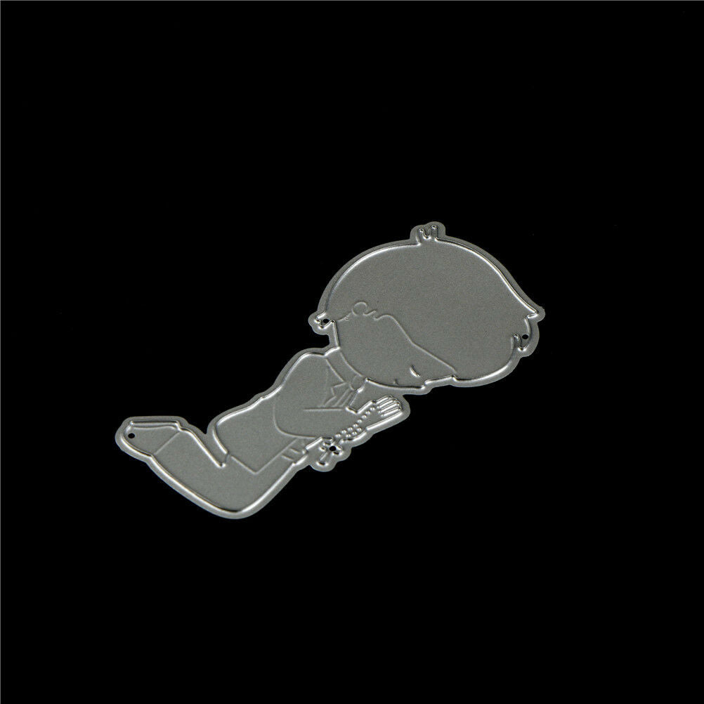1Pc Pray Boy Design Metal Cutting Die For DIY Scrapbooking Album Paper CardsH Qx