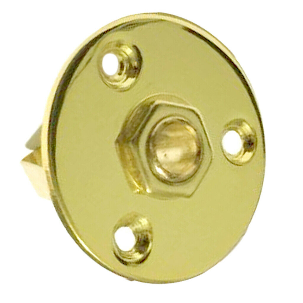2 Pieces 1/4 Inch Round Socket Plate for Electric Guitar Musical Instrument