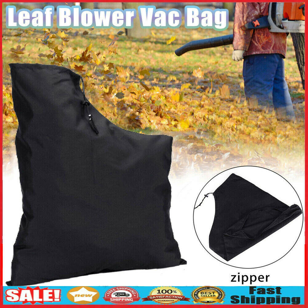 420D Oxford Garden Leaf Blower Zipper Vacuum Bag Lawn Yard Shredder Dust Pouch