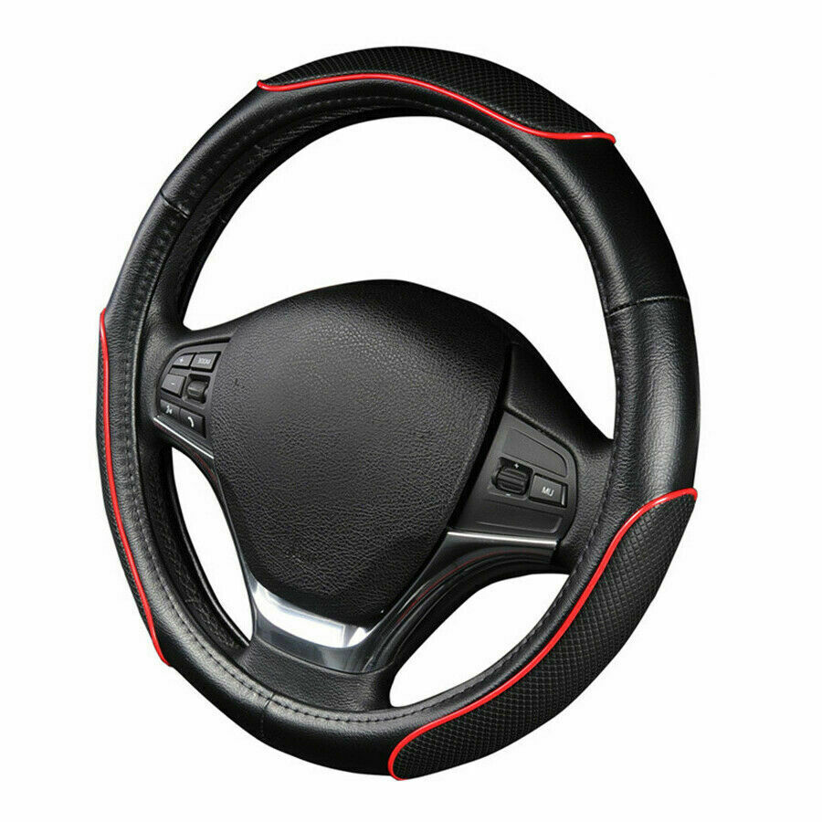 Universal Car Steering Wheel Cover Black PU Leather comfortable grip for Car SUV