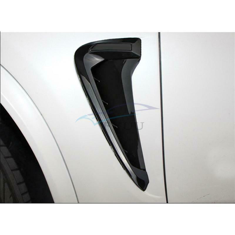 2 Pieces Black Car Side Wing Intake Vent Cover Fender For BMW X5 F15 2014-2017