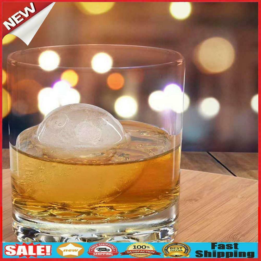 4-Cavity Plastic Round Ice Ball Molds Freezer Mould Whiskey Ice Cube Maker @
