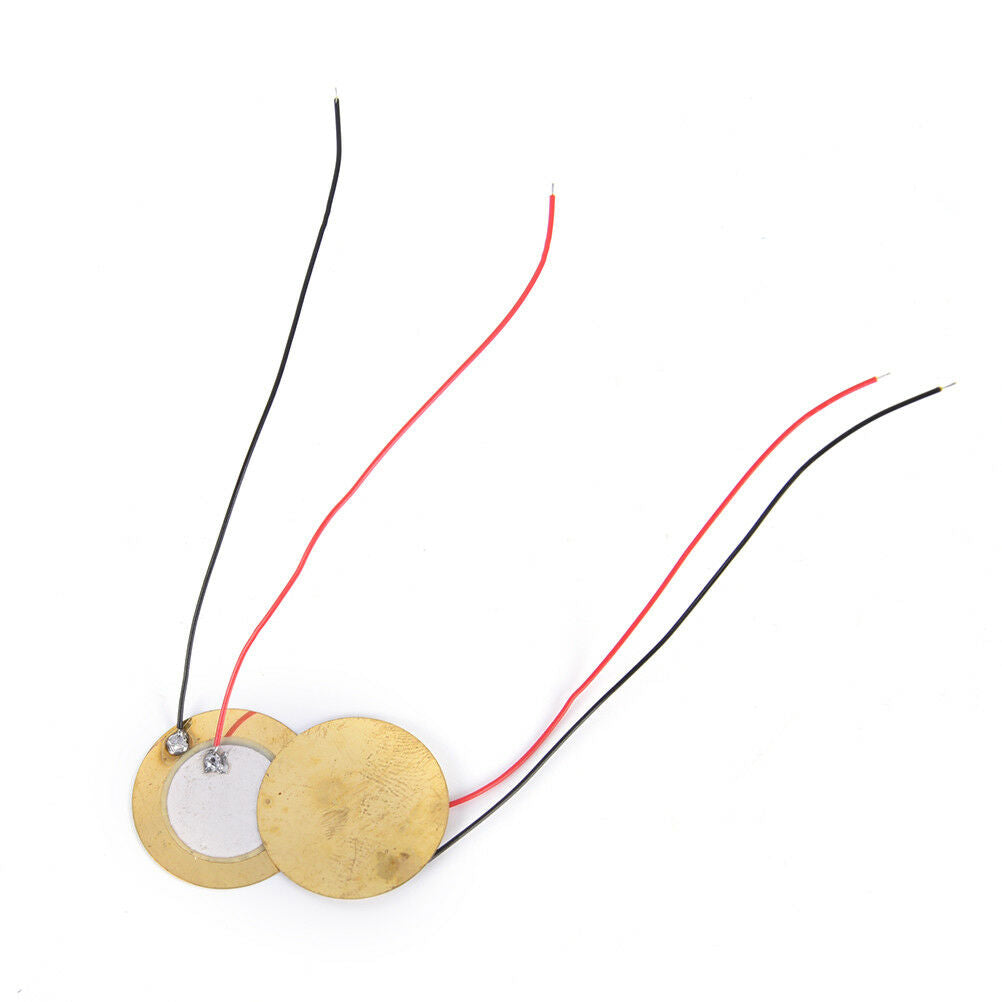 6pcs 27mm Piezoelectric Piezos Amplifiers Discs Leads For Guitar Pickup 、 FSDD