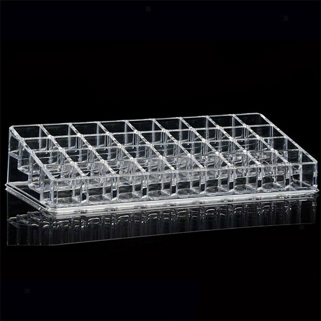 36 Spaces Clear Acrylic Lipstick Organizer Display Stand Cosmetic Makeup