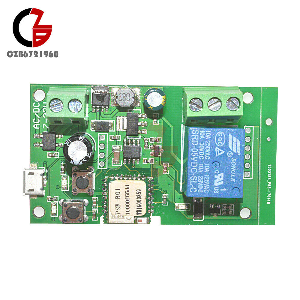 DC 5-12V Self-locking Sonoff WiFi Wireless Smart Switch Home Relay Module