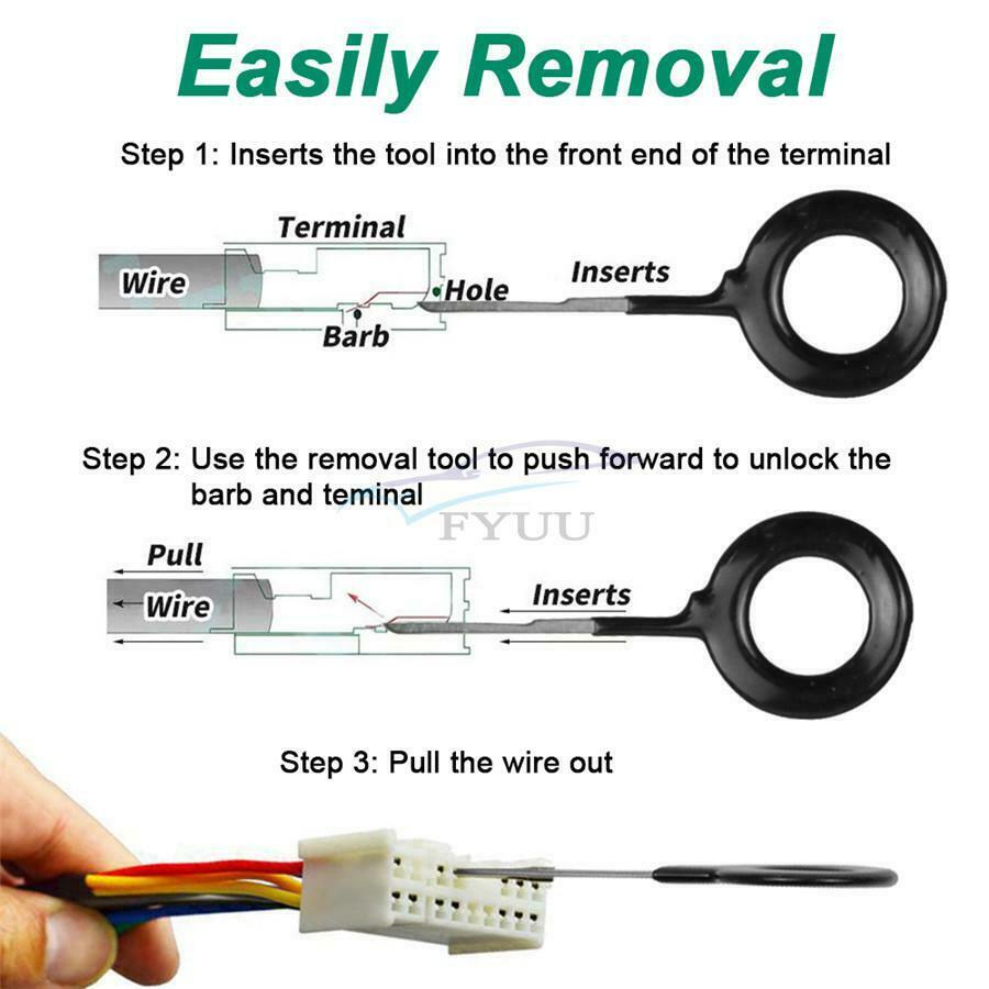 78PCS Car Wire Terminal Removal Tool Electrical Wiring Crimp Connector Pin Kit