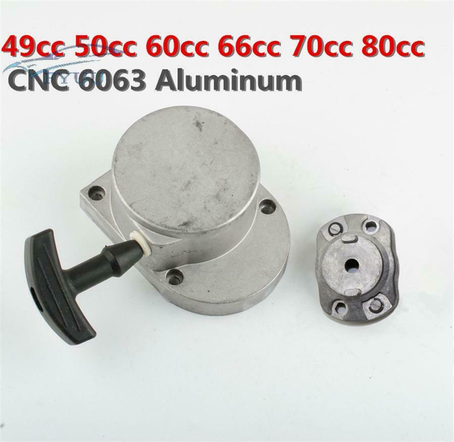 Pull Start Starter Motorized Bicycle 49cc 50cc 60cc 66cc 70cc 80cc CNC Alloy