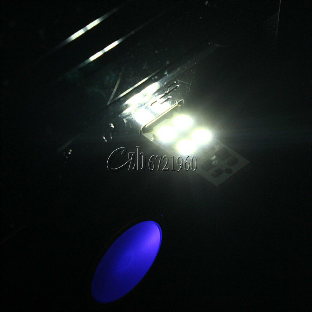 5PCS 4LED Night Light Bulb Card Lamp Keychain White Pocket Mini USB Touch switch