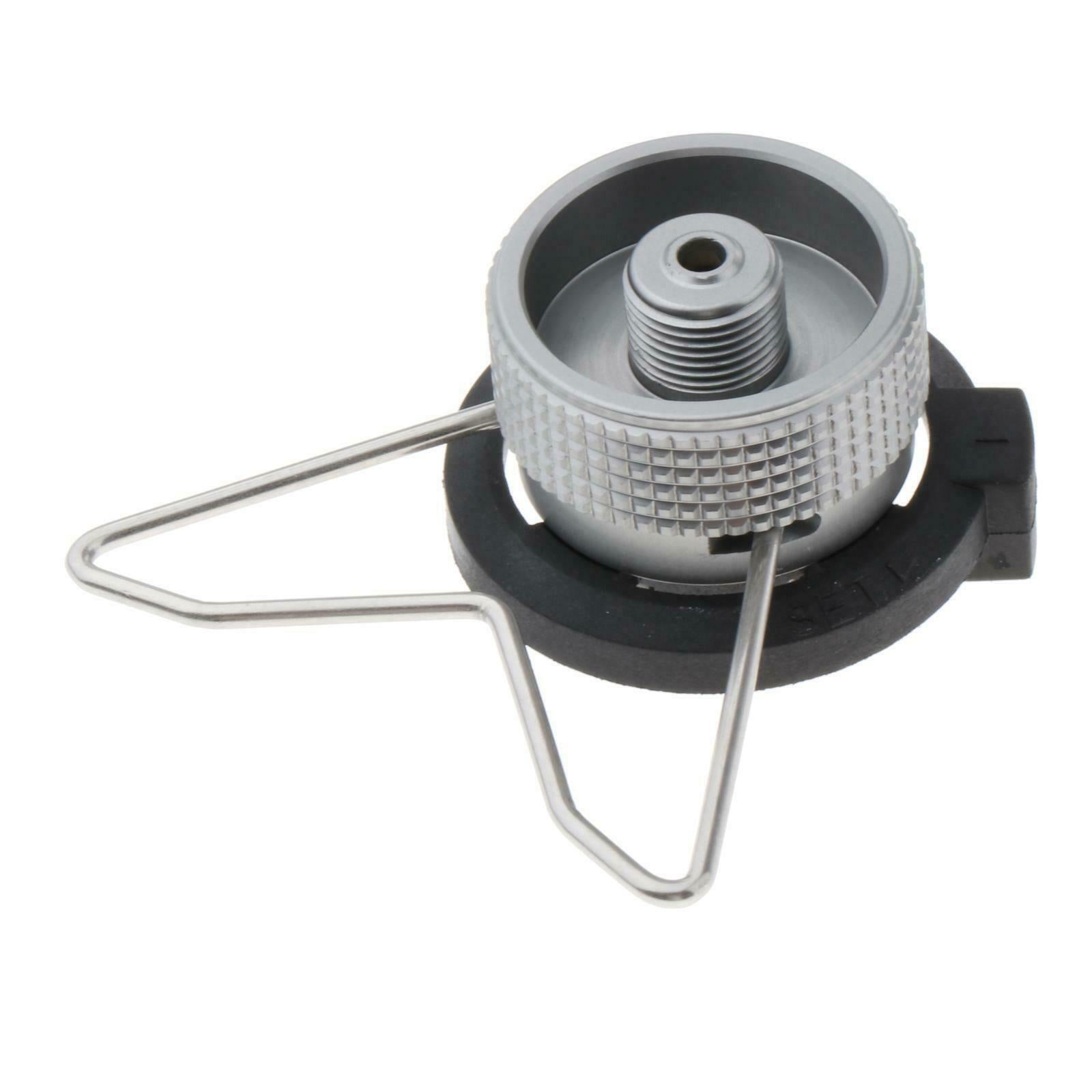 Outdoor Camping Stove Butane Metal Adapter Convert Fuel Canister for Long Tank