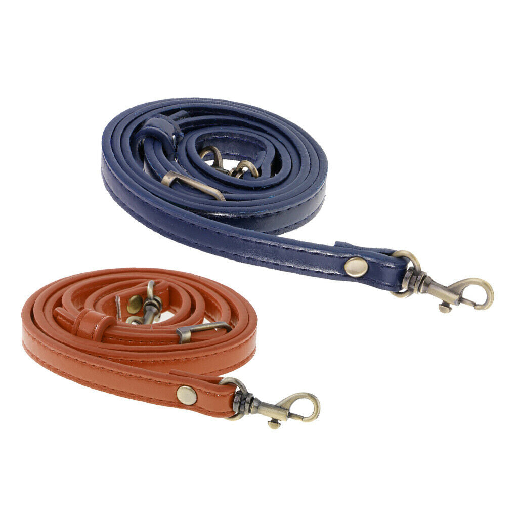 Pack of 2 Leather Strap Chain Replacement - 120cm - Adjustable and Durable,