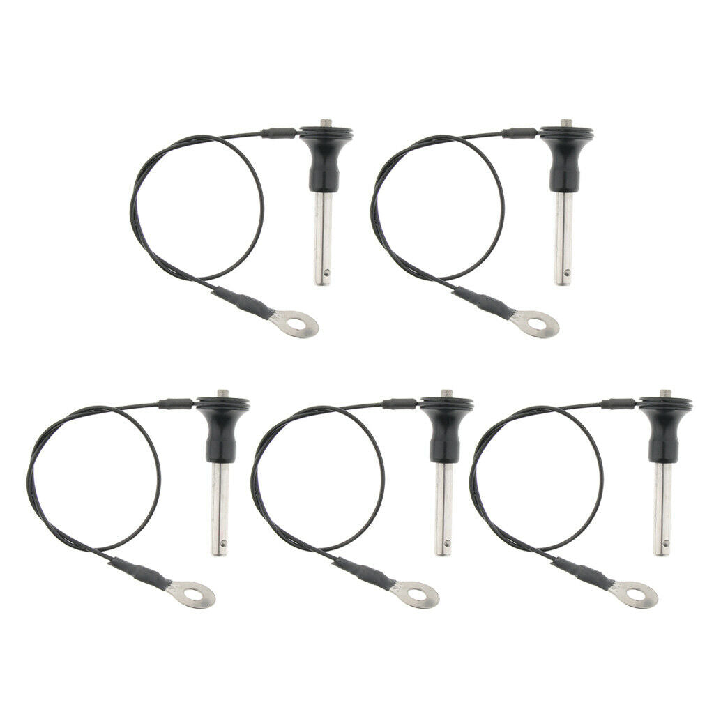 5Pcs Ball Lock Pins Push Button Ball Lock Pin Stainless Steel Ball Lock 35mm