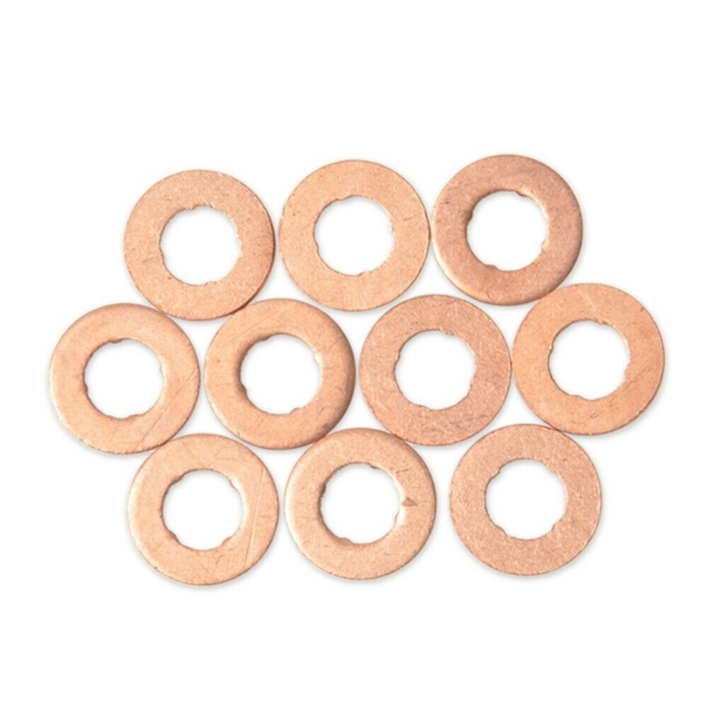 Pack of 10 Fuel Injector Shim Washer For Volvo S60 S80 V70 XC90 2.4D 2.4D5
