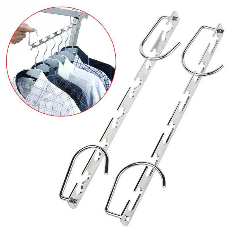 Clip Stand Clothes Hanger Adjustable Pinch Grip Save Space Clothing OrganizeBDA