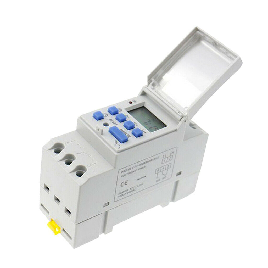 Set of 1 ABS Plastic Digital Electronic Time Switch LCD Display 1.2V/40mA