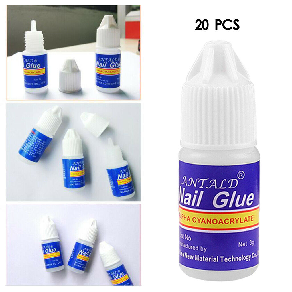 5Packs Nail Glue Clear Strong Adhesive French False Tips Manicure Fast Dry