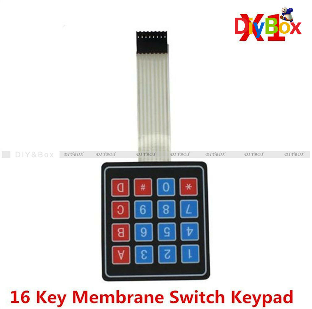 2Pcs 4 x 4 Matrix Array 16 Key Membrane Switch Keypad Keyboard F Arduino PIC