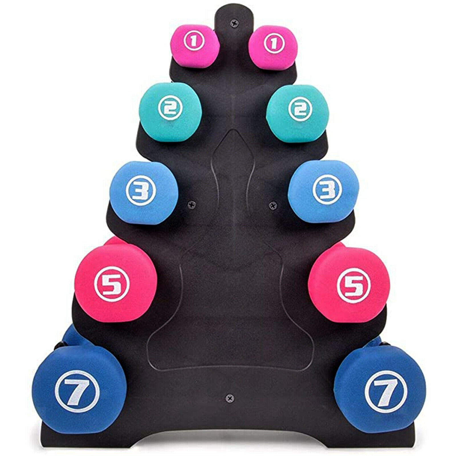 Portable Compact 5 Tier Dumbbell Rack Sport Equipment Home Gym Organizer