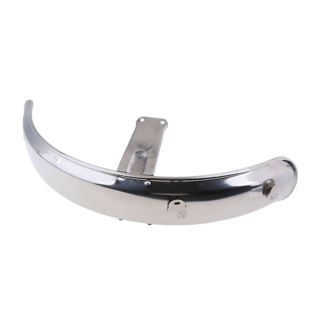 Front  Mudguard Direct Replacement Metal Steel for DY100 Chrome