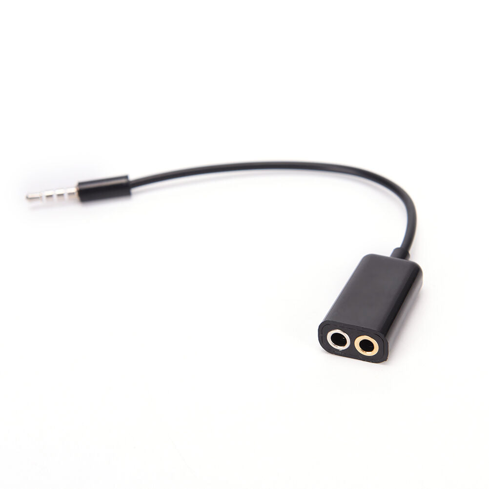 3.5mm Mic Audio jack to Headphone Microphone Y Splitter Cable Converter Ad.l8
