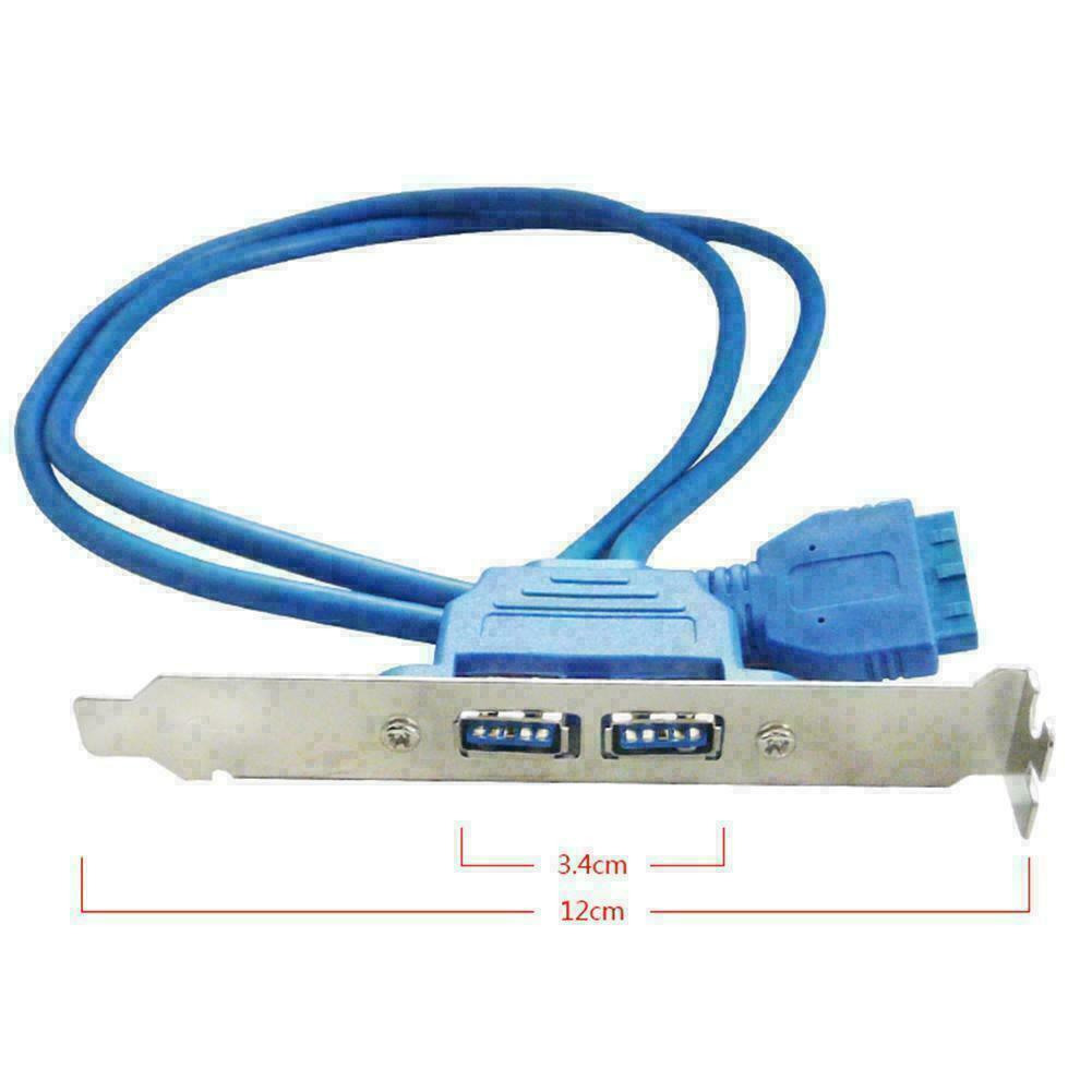 USB 3.0 Back Panel Expansion Bracket to 20-Pin Header T1Y5 Motherboard Sale U1P4