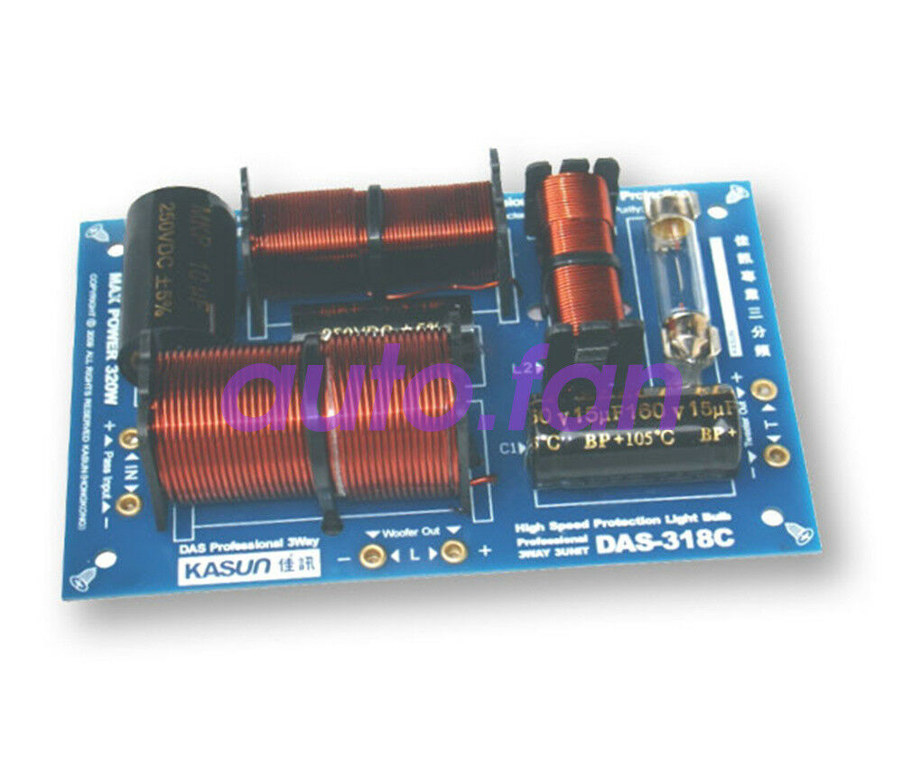 1PCS 3 unit crossover filter DAS-318C speaker crossover 3 channel audio 320W