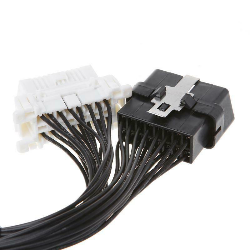 16 pin OBD2 OBD 2 OBDii Splitter Extension Cable one Male to Two Female Y Cable