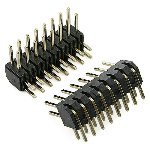 [20pcs] SE2-016-R430/1-55/2 Connector 2 x 8 Pin Horiz THT