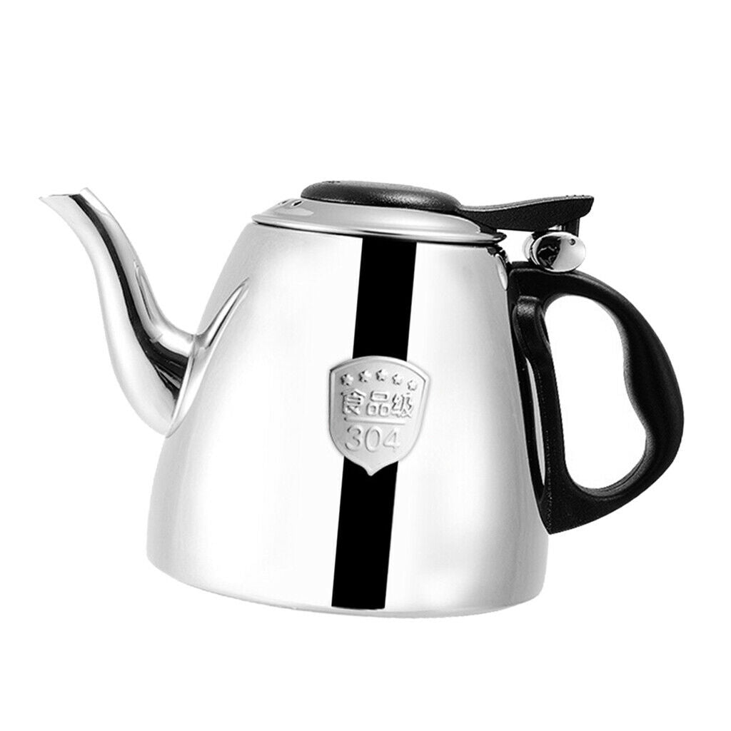 New Stainless Steel Teapot Coffee Pot Water Kettle 1.2L Catering Restaurant