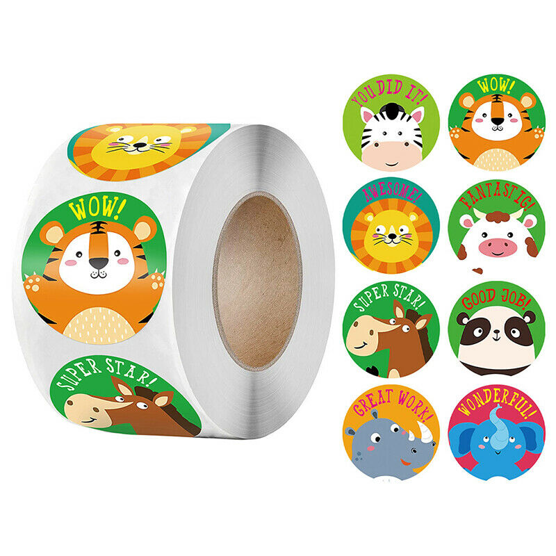 500pcs/set Motivational Stickers with Cute Animals for Studen.l8