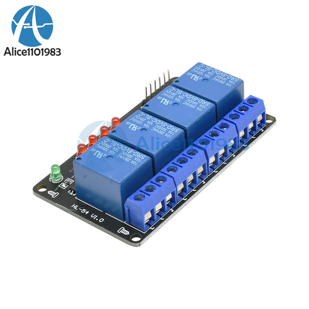 2PCS 5V Four 4 Channel Relay Shield Module For PIC AVR DSP ARM MSP430  Arduino