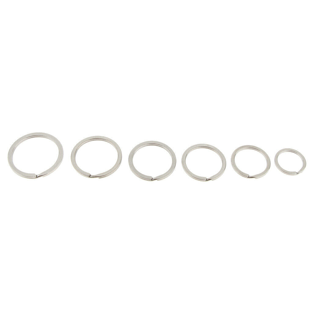 20pcs Key Ring 20mm 35mm Swimming Yachting Key Chain Split Keyring Lot DIY