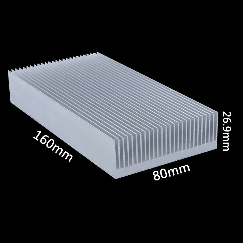 Aluminum Heatsink Heat Sink Radiator Cooling Fin for IC LED Power 160*80*26.9MM