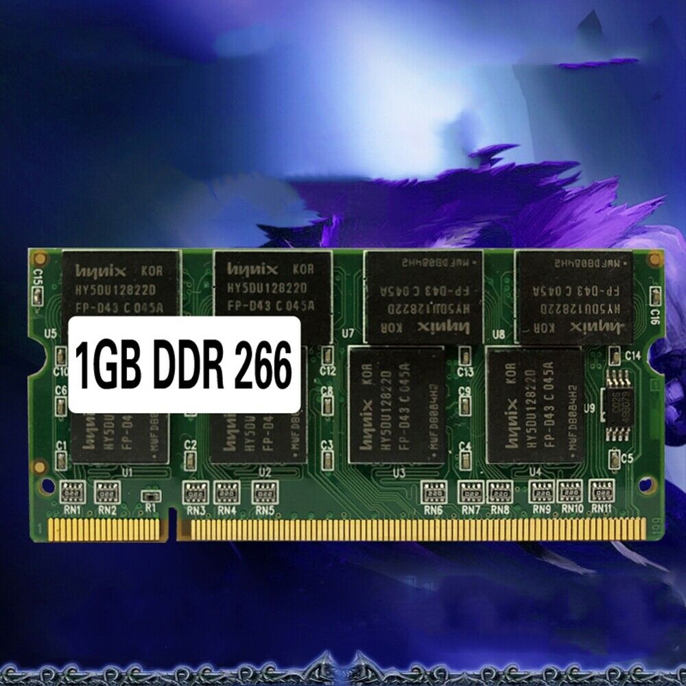 Laptop Memory Ram SO-DIMM DDR1 PC 2100 / DDR 266 MHz 1GB 200PINS For Notebook