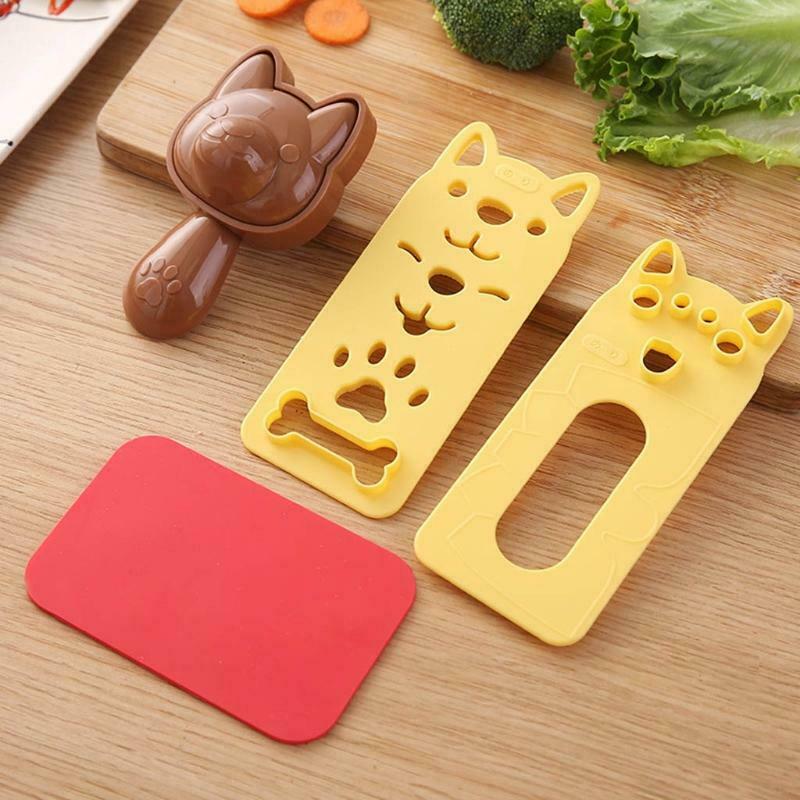 Vegetable Cutter Dog Pattern Shapes for Kids Fruits Meal Bento Decor Durable