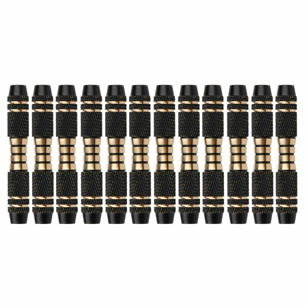 12 Pieces 16 Grams Copper Dart Replacement Barrels Shafts Grip Black