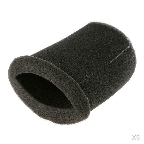 6pcs Black Air Filter Foam Sponge Dust Cleaner Insert for Suzuki GS125