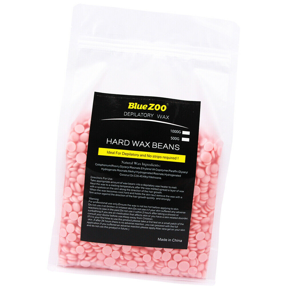 1000g Depilatory Hot Film Hard Wax Beans Pellets Bikini Hair Removal Pink Rose