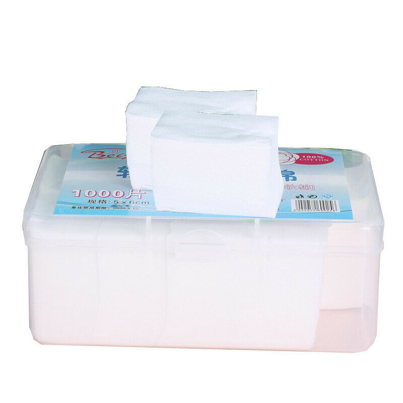 1000 Sheets White Cotton Facial Makeup Cotton Pads Cosmetics Tool