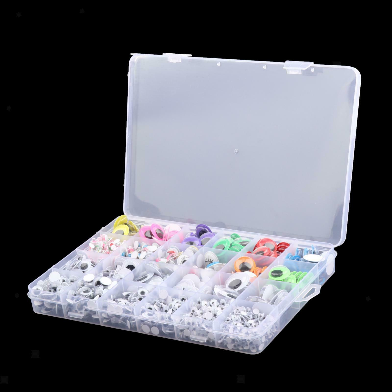 1680x Mixed Wiggle Googly Eyes Round 8 Sizes for DIY Craft Scrapbooking