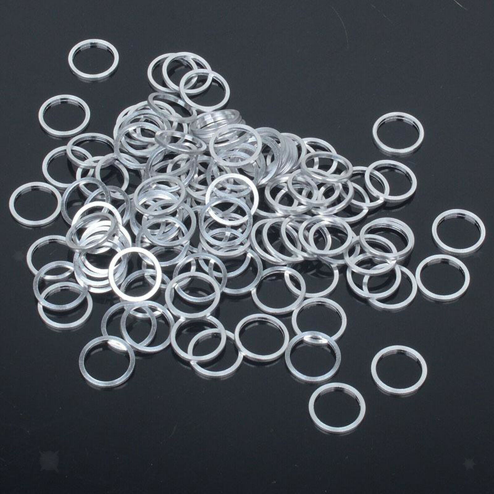 10Pack Bike Bicycle Chainwheel Bolt Spacer Shim Gasket Ring Fixing Part