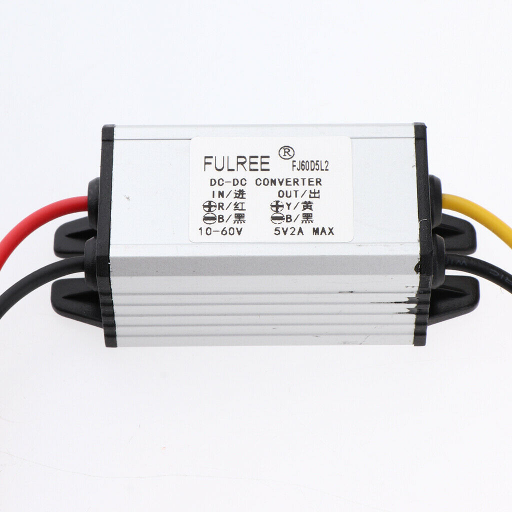 1 Pack 10-60V to 5V 2A 10W Buck Voltage Converter  Volt Regulator