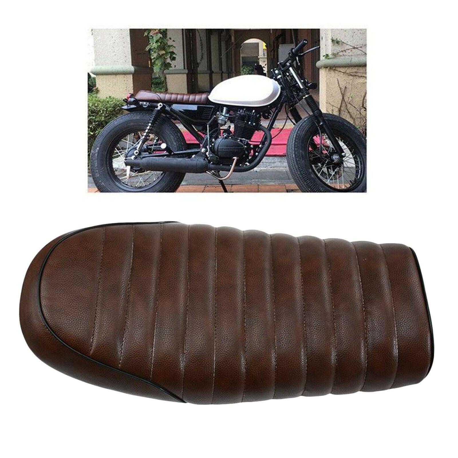 One Piece Motorcycle Cafe Racer Seat Custom Flat Seat for  CB350 CL350 CB4