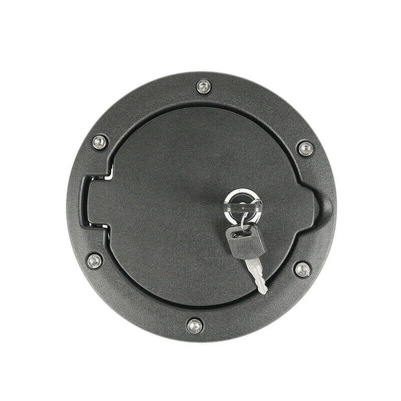 For  Wrangler JK 07-18 Car Gas Gasoline Tank Cap Cover with Lock Aluminum LockO7