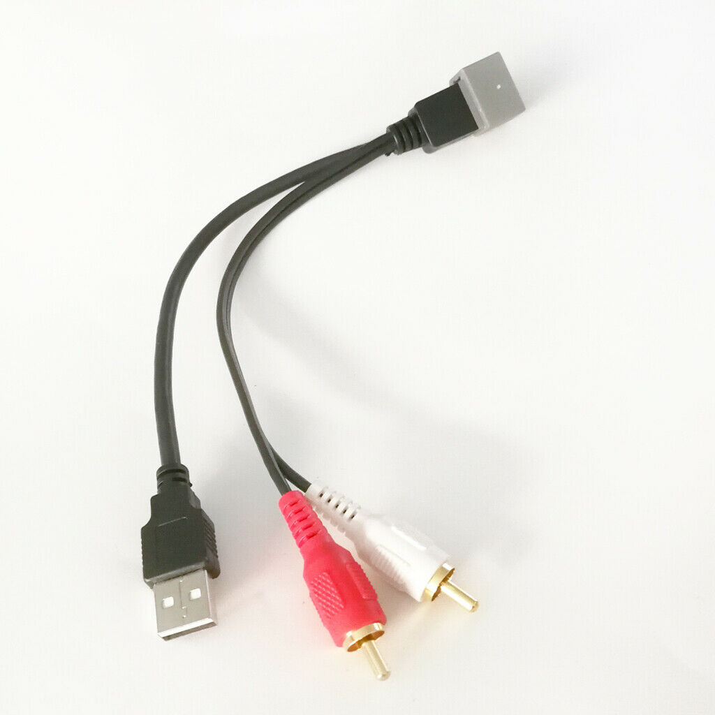 High Quality USB Female to 2 RCA Audio Video Adapter Cable