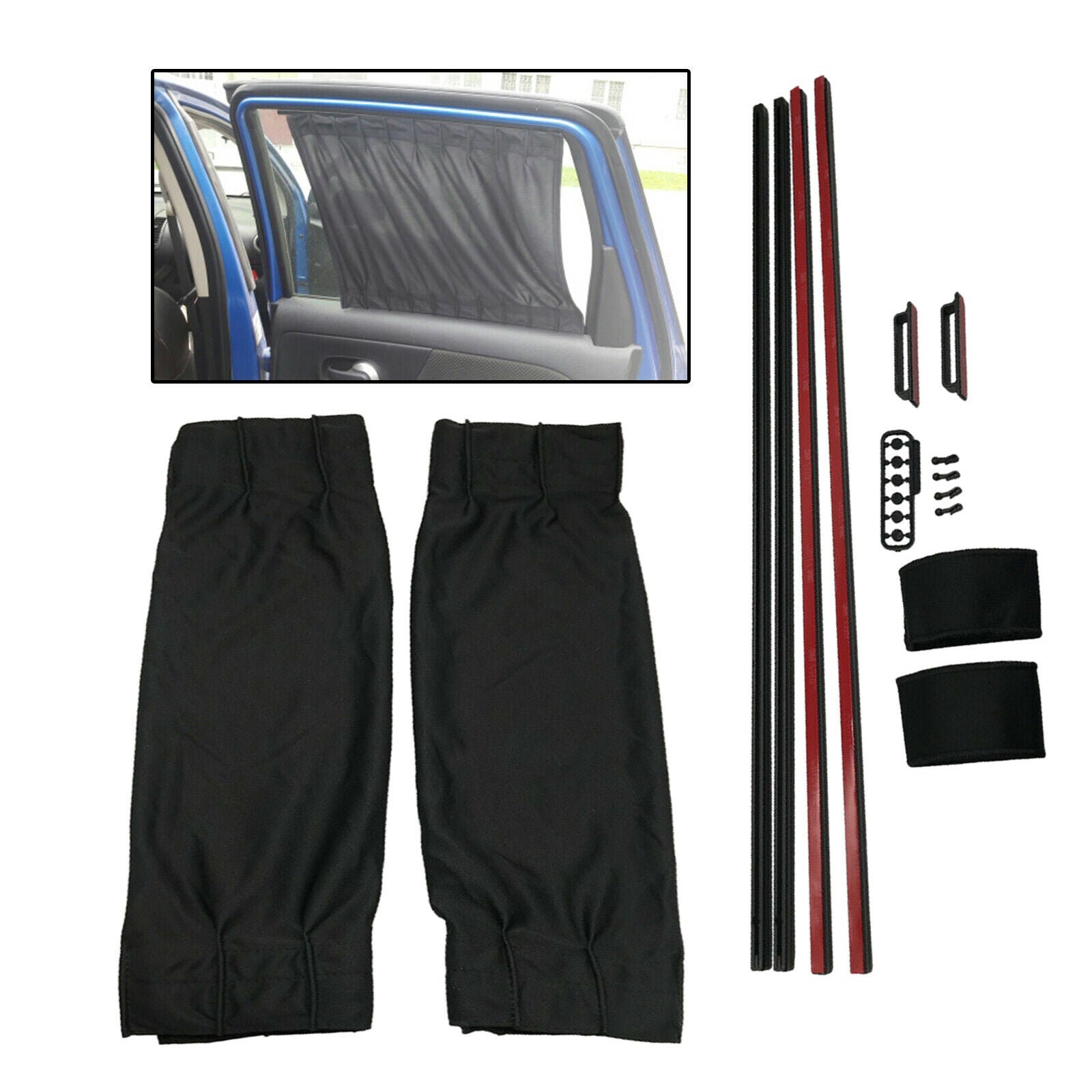 Cotton Car Window Curtains Vehicles Sun Shade UV Protection Sunscreen Cover