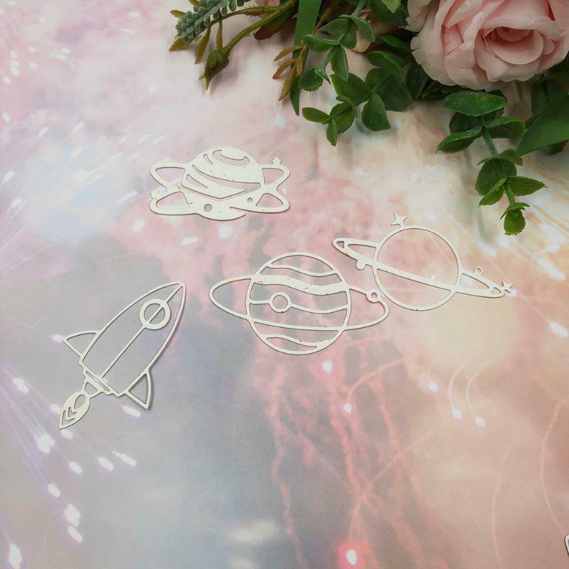 Planet Rocket Metal Cutting Dies Stencil Scrapbooking DIY Album Stamp Paper Card