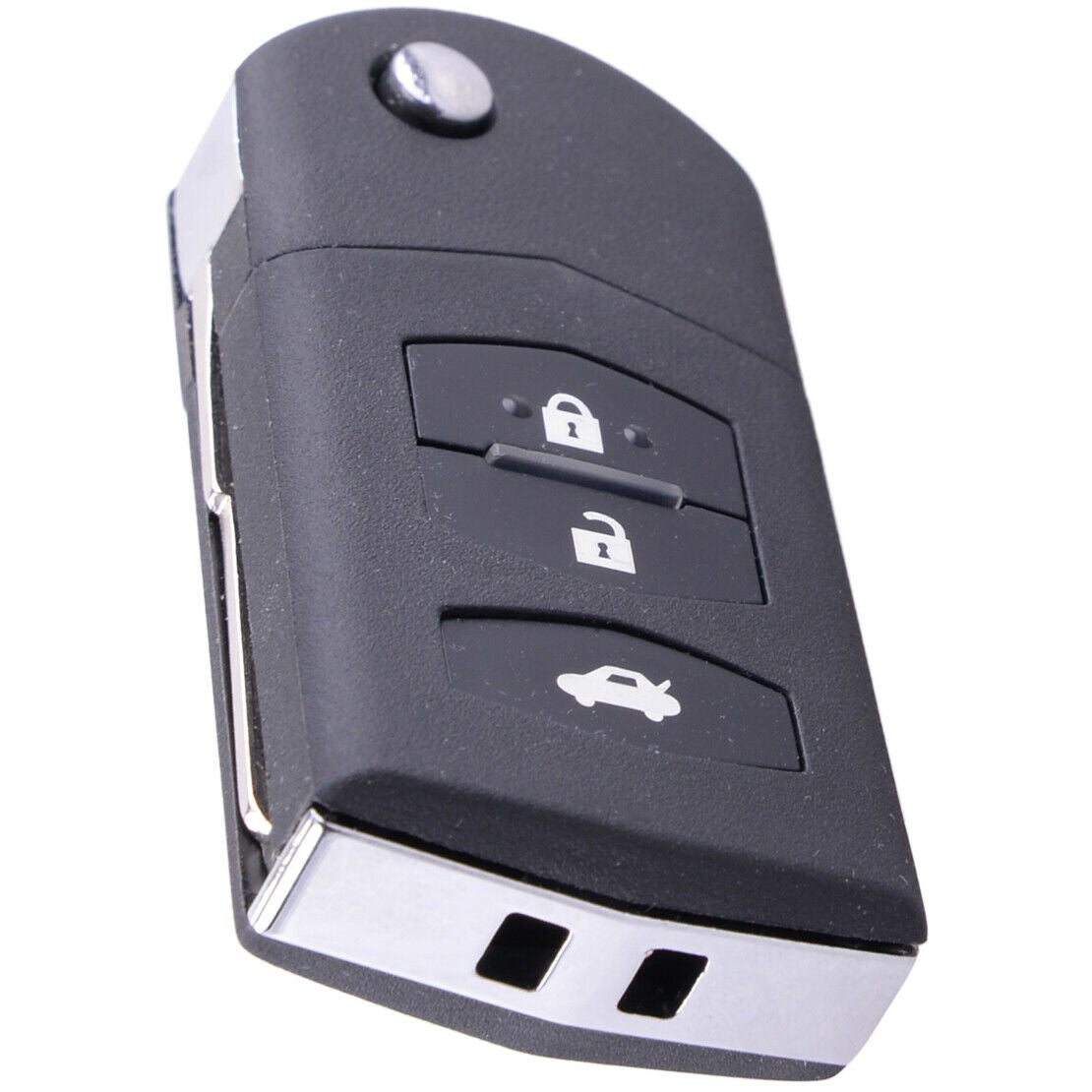 3 Buttons Flip Folding Remote Key Fob Case Fit for MAZDA 2 3 5 6 RX-8 MX-5 An